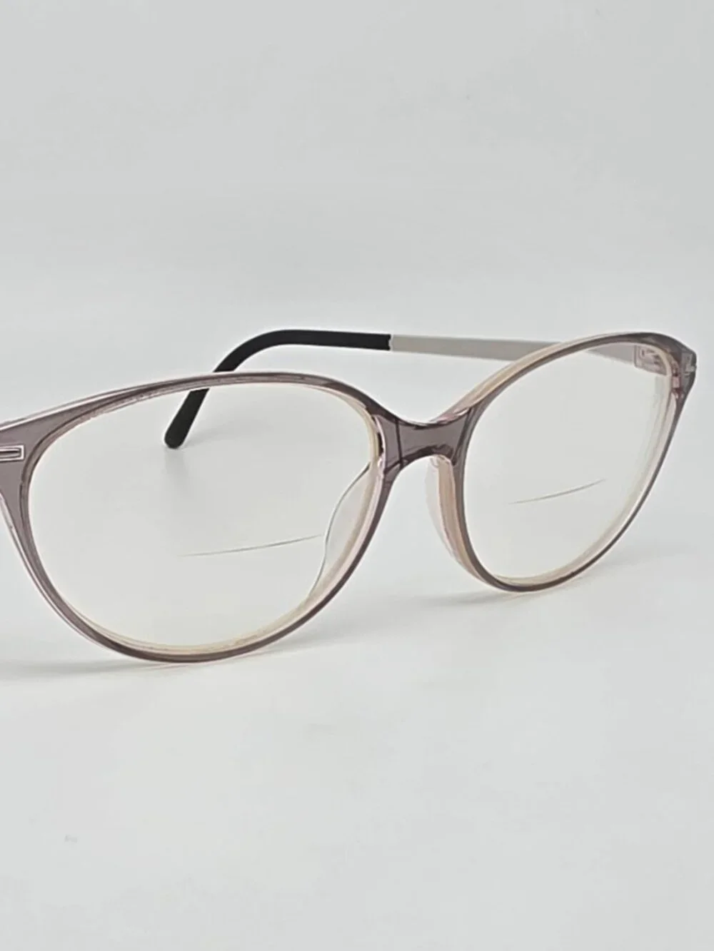 Silhouette SPX 1578 75 3500 Crystal Rose Grey Titanium Cat Eye Eyeglasses Frame